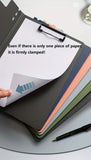 1pc A4 File Folders, Documents Organizer, Clipboard With Cover, Paper Folder For Business & School, Stationery & Office Supplies