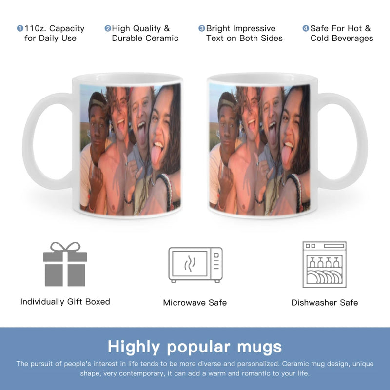 O-Outer Banks Anime Free shipping 11OZ Coffee Mug Beer Mugs Tea Milk Cup For coffee  Surprised Gift