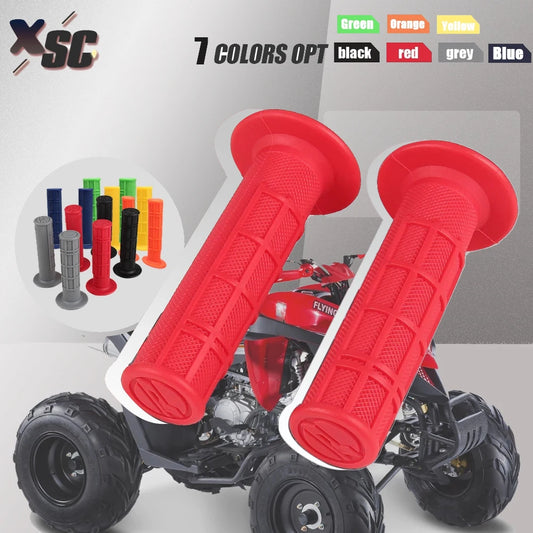 Universal Motorcycle 7/8" 22mm Grips Durable Rubber Handlebar ATV Quad 22mm Left and Right Handlebar Grips Motocross Accessories