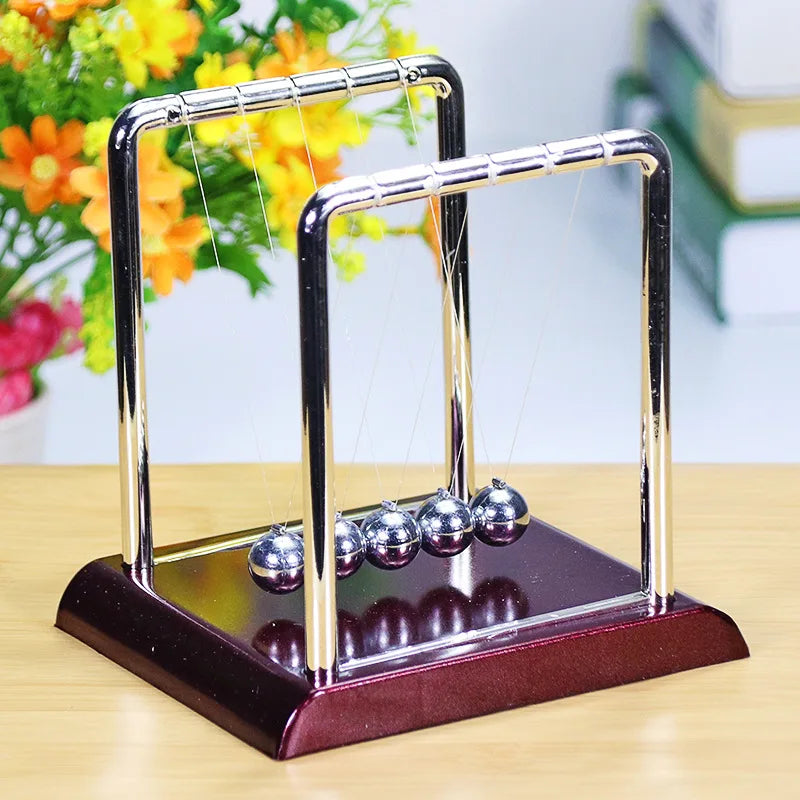 Péndulo de metal para mesa de escritorio, bola de equilibrio de acero, bola de Newton, péndulo de ciencias físicas