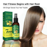 Ginger Hair Growth Serum Sprayer Fast Hair Growth Dense Regrowth Ginger Serum Oil Natural Hair Growth Accelerator For Stronger