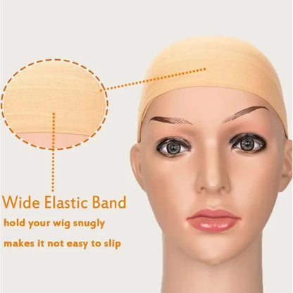 2 peças/cabelo barato nova meia boné para perucas net para perucas boné careca meia de náilon peruca boné elástico