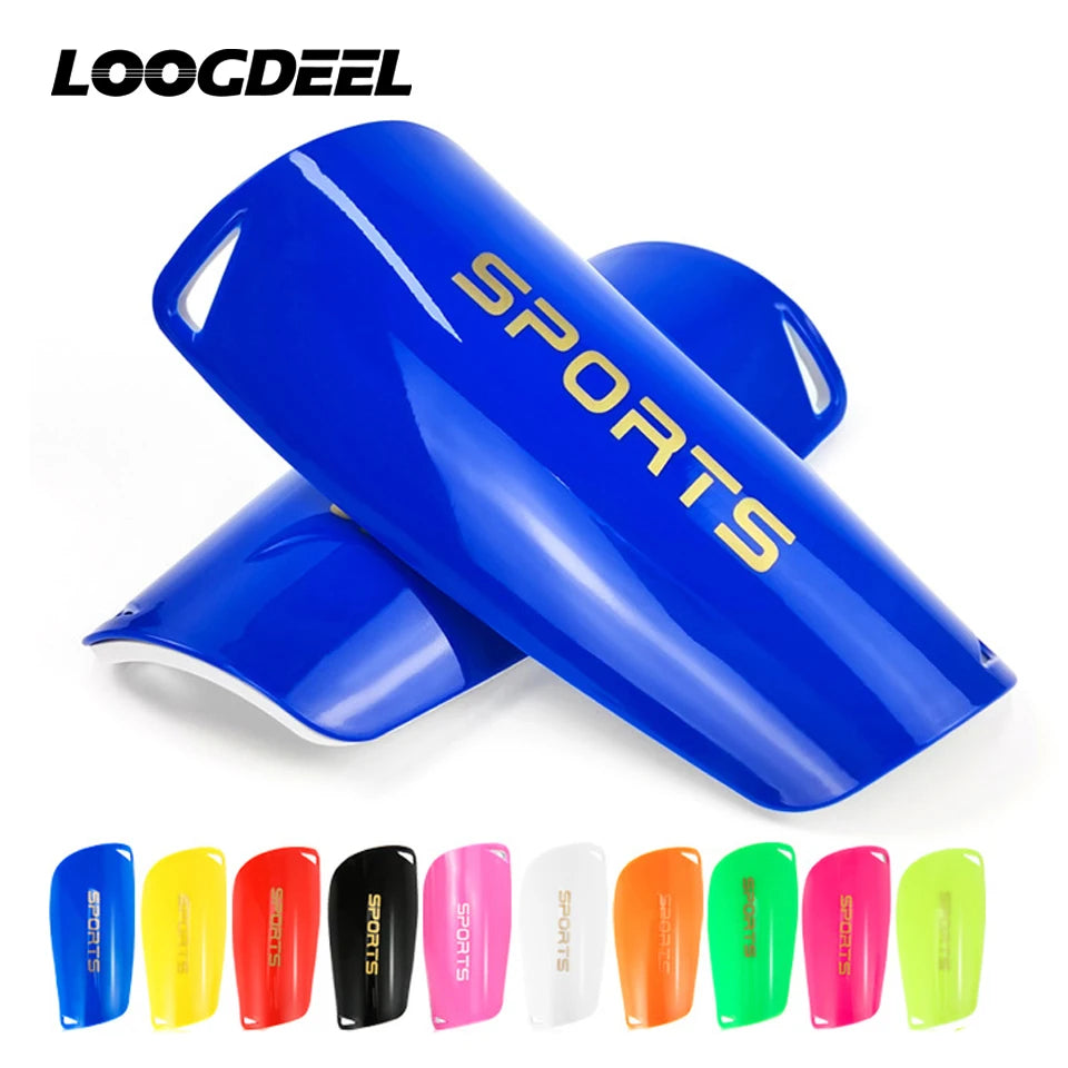 Loogdeel 1 par de espinilleras de fútbol, ​​protector de piernas para niños y hombres, accesorio deportivo