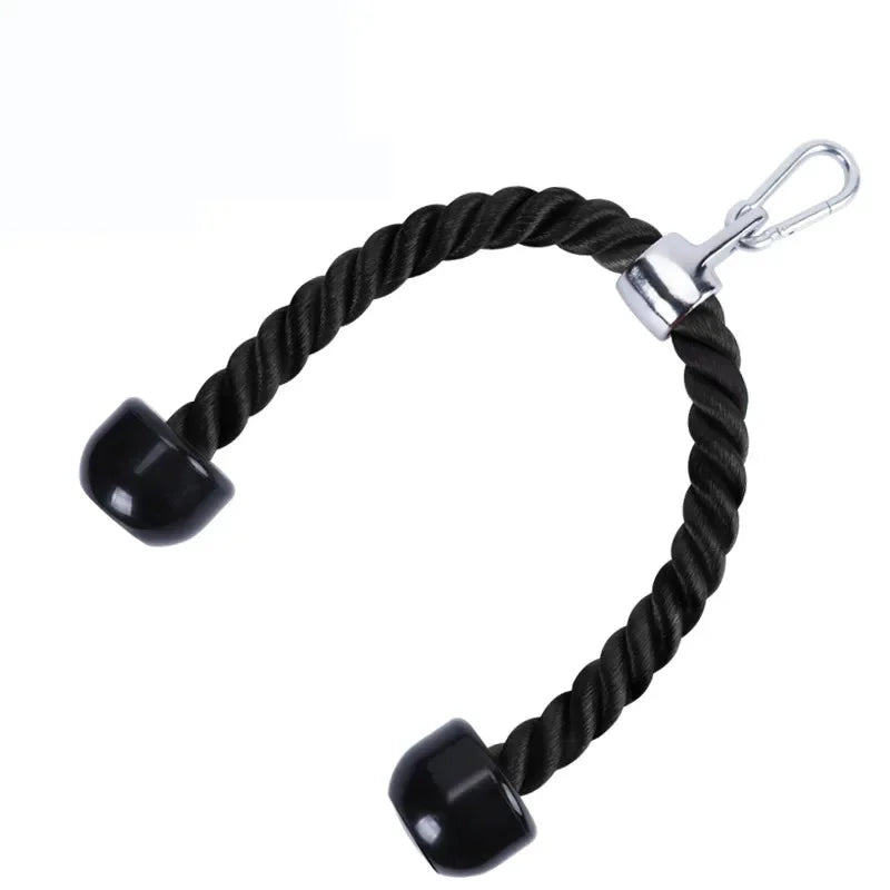 Cuerda para bajar tríceps, manijas de tracción facial, cuerda de empuje hacia abajo para bíceps, espalda, hombros, tríceps, cuerda de tensión para fitness, accesorio de gimnasio