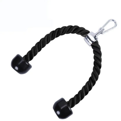 Cuerda para bajar tríceps, manijas de tracción facial, cuerda de empuje hacia abajo para bíceps, espalda, hombros, tríceps, cuerda de tensión para fitness, accesorio de gimnasio