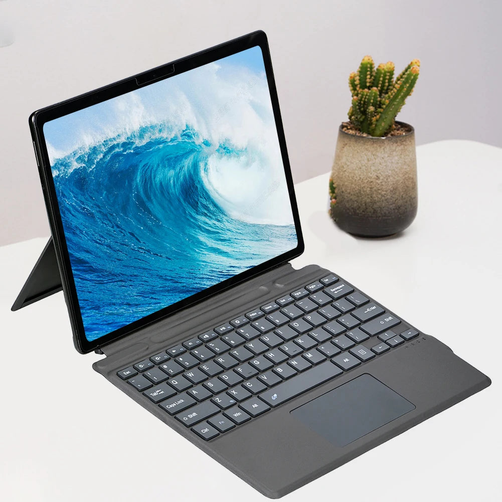 Bluetooth-compatible 5.0 Keyboard 3 Light Modes Gaming Keyboard 10m Operating Distance Magnetic Keyboard for Surface Pro8/X/Pro9