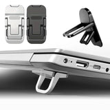Aluminium Self-Adhesive Laptops Stand Invisible Computer Keyboards Stand Bracket for Desk Foldable Notebook Feet for MacBook Pro