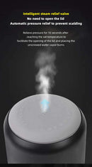 Electric kettle 12V 24V portable car heating cup 500 ml travel heating smart stainless steel insulation artifact OLED display