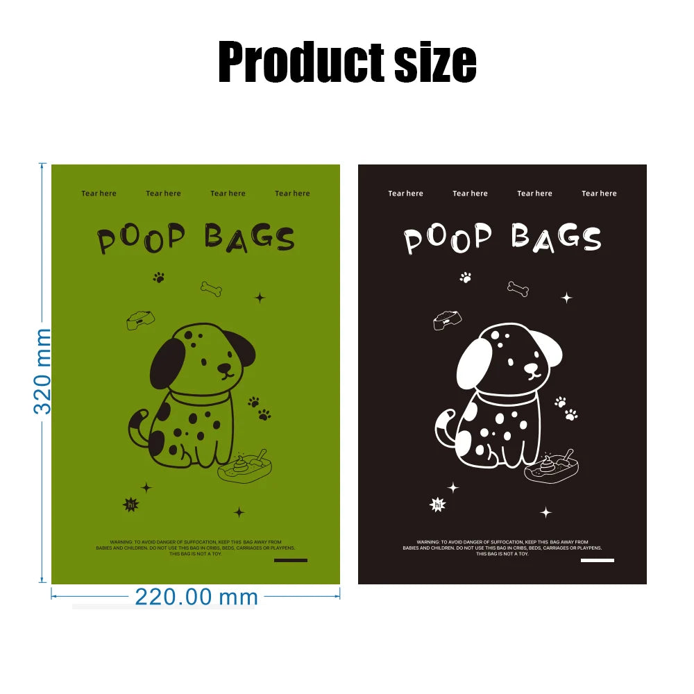 Epi biodegradável saco de lixo para animais de estimação sacos de cocô de cachorro dispensador de saco de cocô de cachorro suprimentos de limpeza de cães produtos para cães ﻿