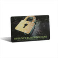1pc Contactless RFID Blocking Cards NFC Debit Credit Card Passport Protector Blocker Set Smart Anti-Theft Design Fits Perfectly 