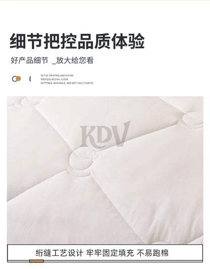 Luxury 100% Wool Quilt Core Autumn Winter Thickened Warm Quilted Comforter Fluffy Soft King Queen Size Solid White Duvet Insert