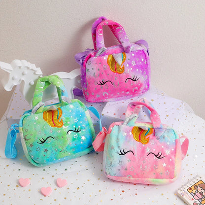 Bolsos de unicornio para niñas, bonitos bolsos cruzados para niños, regalo para niñas, monedero pequeño.