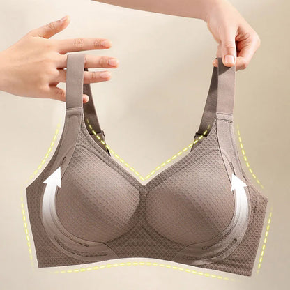 Seamless Underwear Women Push Up Anti-sagging Bra Adjustable Comfortable Wireless Brassiere Big Breasts Show Small Bras New