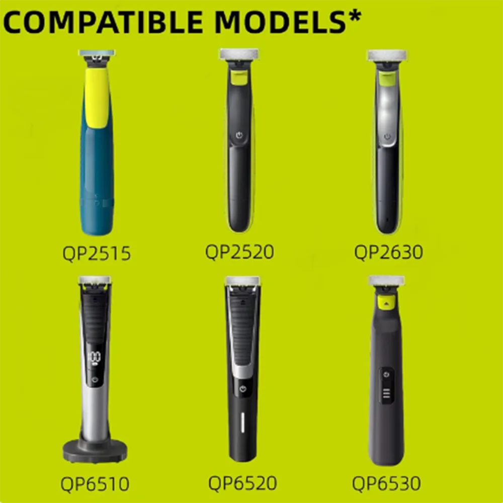 Brangdy Shaver 360 Replacement Blades for Philips One Blade Pro QP2520  QP2630 QP6510 QP6530 Hybrid Electric Beard Trimmer