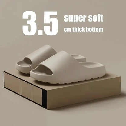 Sandalias de suela gruesa con diseño de nube de coco, chanclas de playa de fondo suave a la moda de verano para hombre y mujer, sandalias de EVA 