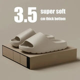 Sandalias de suela gruesa con diseño de nube de coco, chanclas de playa de fondo suave a la moda de verano para hombre y mujer, sandalias de EVA 