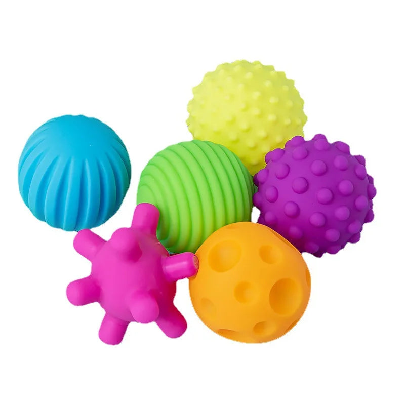 Baby Toys 0 12 Months Rotating Rattle Ball Grasping Activity Baby Development Toy Silicone Teether Sensory Toys for Babies Gifts