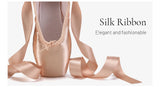 Child And Adult Ballet Dance Shoes Girls Ballet Pointe Shoes Professional With Ribbons Shoes Series Classic Woman Ballet Shoes