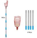 Fruit Picker 260cm Adjustable Deep Basket Convenient Harvesting Fruit Collector Catcher Apple Peach Picking Garden Tools