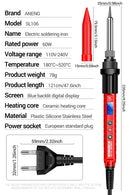 ANENG SL106 Electric Soldering Irons Adjustable Temperature Welding Solder Rework Station Heat Pencil Tip Repair Tools 110V/220V