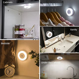 Luz Noturna LED com Sensor de Toque e Economia de Energia – Recarregável via USB, Magnética e Portátil – Ideal para Quartos e Corredores