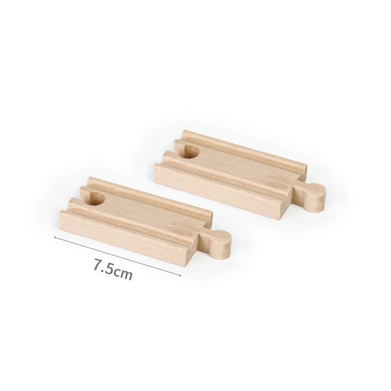 Wooden Train Track Toys Railway Rails Accessories Fit Thomas Train Road Connector Bridge Wood Railway Children Boy Christmas Gift