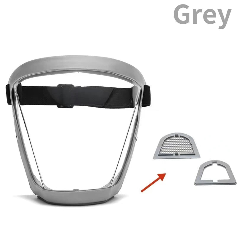 Kitchen Transparent Full Face Shield Home Oil-splash Proof Eye Facial Anti-fog Head Cover Safety Glasses