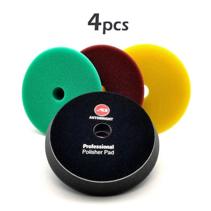 AUTOBRIGHT 5'' inch Car Polishing Pad For DA Machine Accessories Detailing Clean Auto Detailing For Car Polisher Wax Pads Foam
