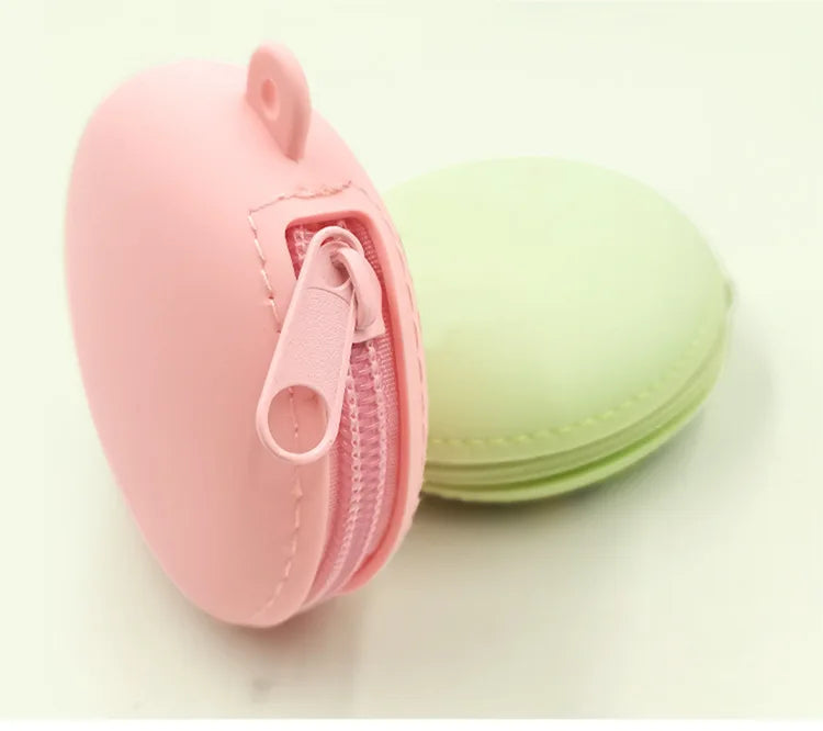 Small Purse Silica gel Handbags For Women Round Shape Mini Luxury Designer Female Messenger Coin Purse