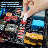 180Pcs Car Fuses Assorted Kit, 60 Mini Blade Car Fuse +60 Standard Automotive Fuse +60 Micro Fuse + Fuse Puller