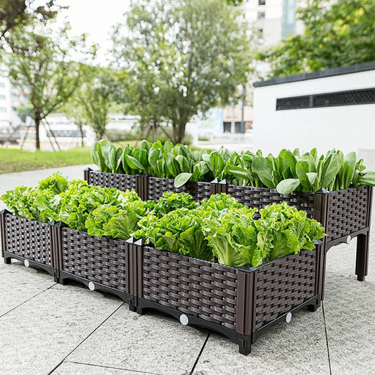 Plastic Large Flower Pot Box for Vegetable Planting, Home Garden Decoration Pots for Plants, Plant Pot Indoor Outdoor Planting Box
