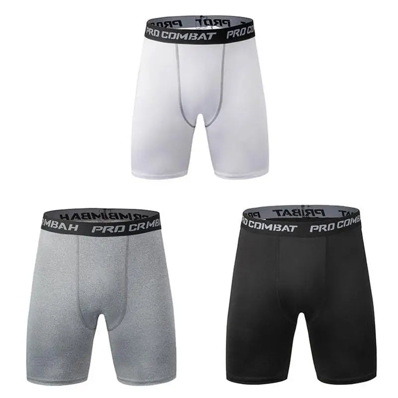 Sports New Men's Bodybuilding Shorts, Fitness Compression Tight Shorts, Sports Men's Muscle Active Elastic Tight Shorts