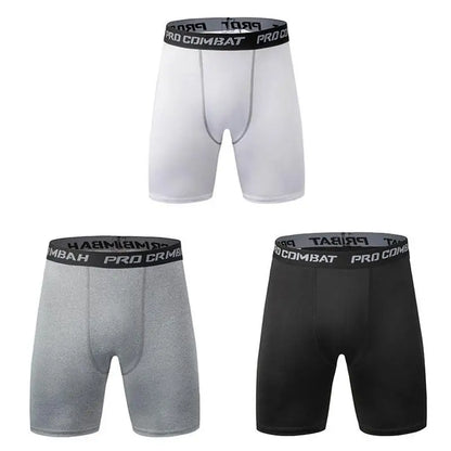 Sports New Men's Bodybuilding Shorts, Fitness Compression Tight Shorts, Sports Men's Muscle Active Elastic Tight Shorts
