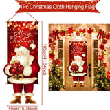 Pancarta colgante de Papá Noel, adornos navideños para el hogar, regalos de Año Nuevo 2023 y 2024 