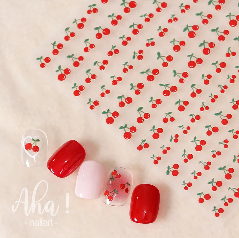 42Model Sticker Nail Decal 3D Adhesive Patch,Smile/Animal/Flower Nail Art Decorations Manicure Sticker Easter Day Design Decal-