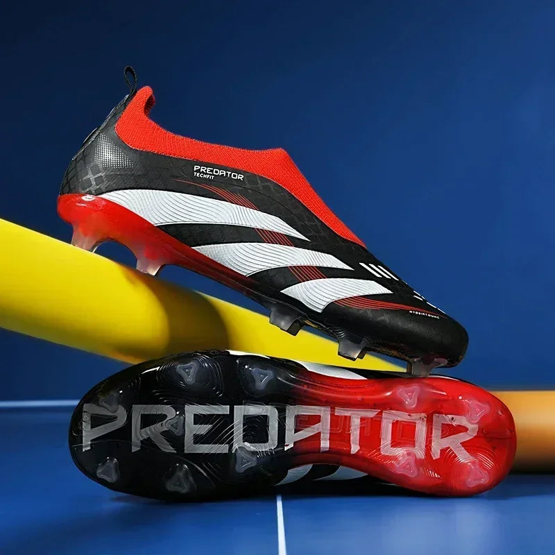 New Men Soccer Shoes Long Spikes Cleats Drop Shipping Football Boots Training Sneakers Ultralight Indoor Match Futsal Breathable