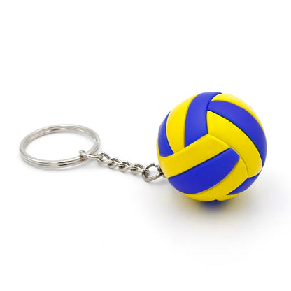 1xFashion PVC Volleyball Keychain Ornaments Business Volleyball Gifts Beach Ball Sport For Players Men Women Key Chain Gift 2024