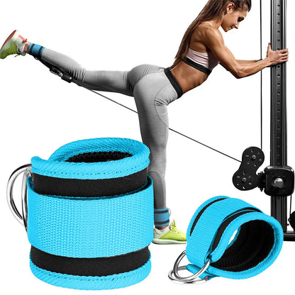 Fitness Ankle Straps Adjustable D-Ring Support Cuffs Gym Leg Strength Workouts Pulley With Buckle Sports Guard Safety Abductors