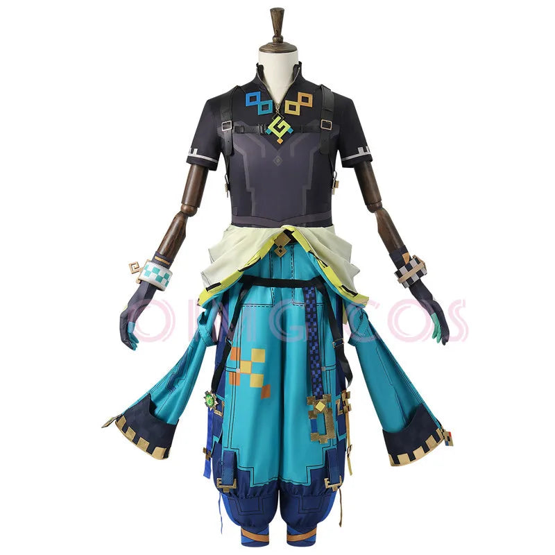 Genshin Impact Kinich Cosplay Costume Adult Carnival Uniform  Anime Halloween Party Costumes Masquerade Women Game