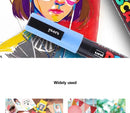 16pcs Japan UNI POSCA Markers Set Acrylic Graffiti Drawing Permanent Waterproof Children's Drawing PC-3M/1M/5M Art Supplies