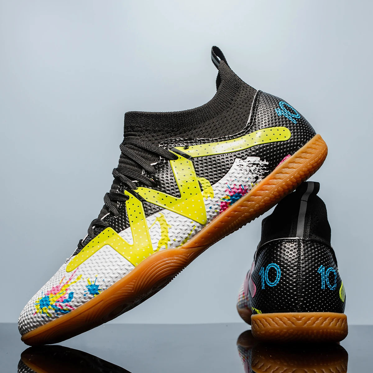 Zapatos de fútbol profesionales de interior para hombre, de suela plana, para adultos, duraderos y cómodos, para entrenamiento, antideslizantes para adolescentes.