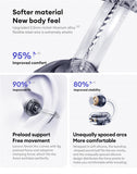 Lenovo LE302 Wireless Bluetooth 6.0 Headset Long Battery Life Sports Ear Clip Earphones HIFI Stereo Noise Cancelling Headphones