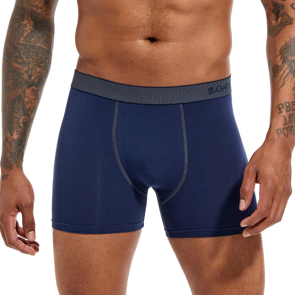 Brand Underwear Men Boxer Shorts For Men Panties Boxershorts Long Underpants Natural Cotton High Quality sexy homme hot calecon