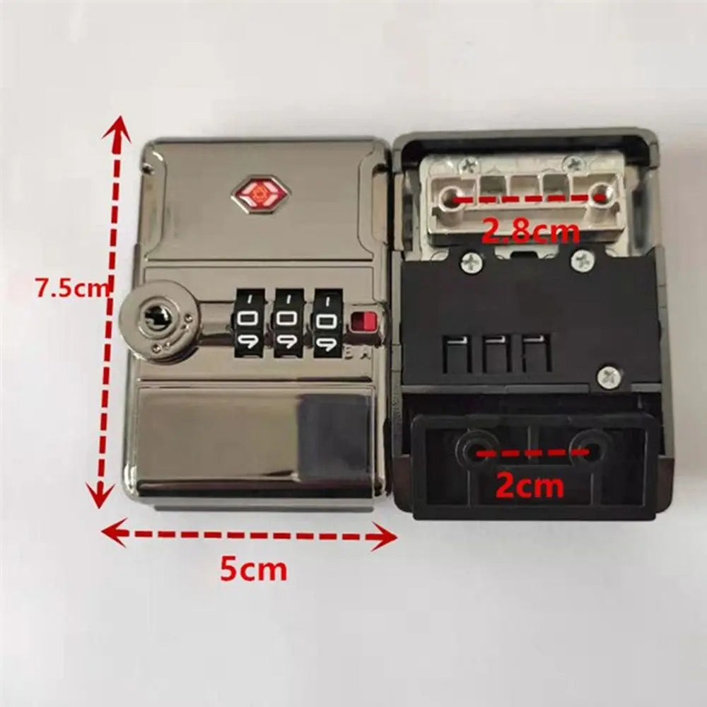 TSA Customs Password Lock Multi-purpose 3-digit Combination Lock For Travel Luggage Suitcase Anti-Theft Code Durable Padlock