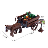 MOC Notice Board Building Blocks Bee Farm Fountain Bonfire Stove Medieval Town Street View Water Wall Bridge Road Sign Brick Toy