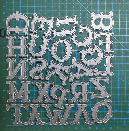 Letter Metal Cutting Dies Stencil Template Die Cut Scrapbooking Embossing Dies Art Decoration Craft Knife Mold