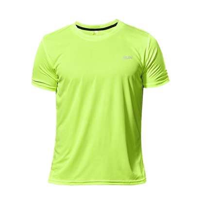 Long and Short-Sleeved T-Shirt Fitness Sports Tops Morning Running Ice Silk Quick Dry Outdoor Mountaineering Gym Clothing Men