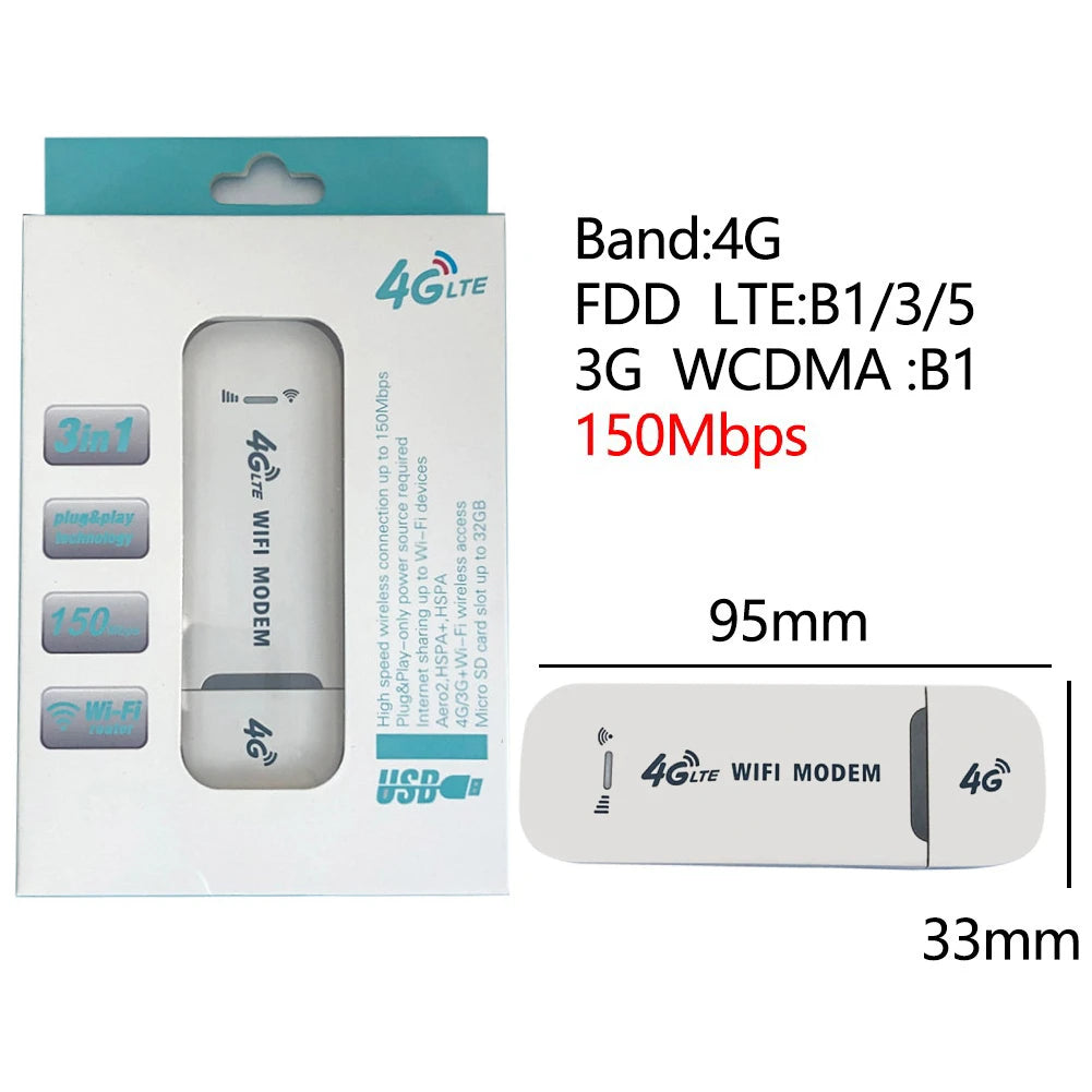 4G/5G Mobile WIFI Router 150Mbps 4G LTE Wireless Router 3000mA Portable Pocket MiFi Modem Mobile Wifi Hotspot with Sim Card Slot