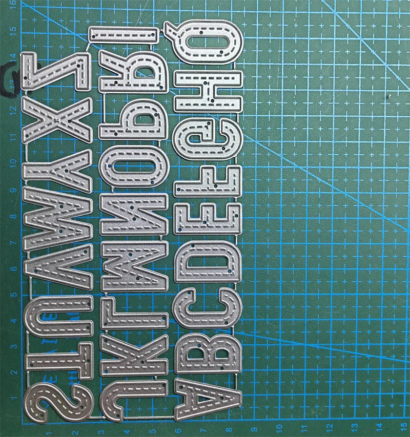 Letter Metal Cutting Dies Stencil Template Die Cut Scrapbooking Embossing Dies Art Decoration Craft Knife Mold