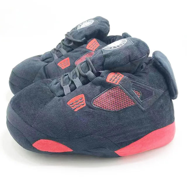 Unisex Warm Sneakers for Women Men Home Slippers House Floor Shoes Large Size Women Slippers One Size 35-44 Winter 